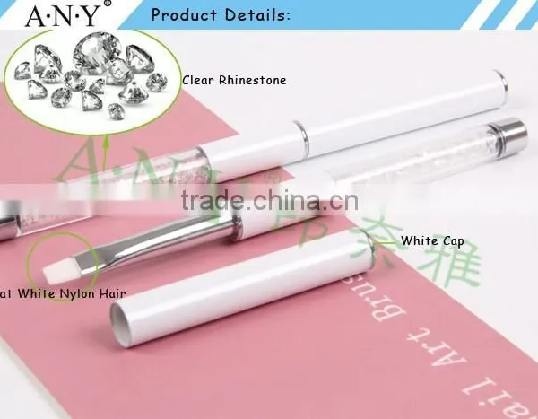 ANY Nail Art Beauty UV Gel Nails Painting Rhinestone White Nail Art Brush Pure Color photo-2