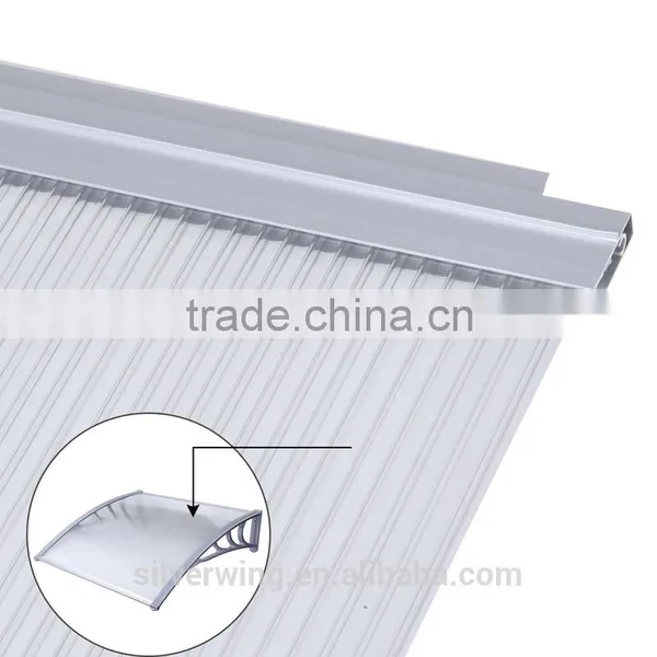 Affordable Outdoor DIY Polycarbonate Doors Canopy Rain Shelter photo-6