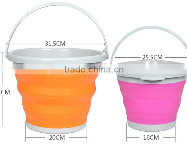 Outdoor Silicone Folding Collapsible Buckets