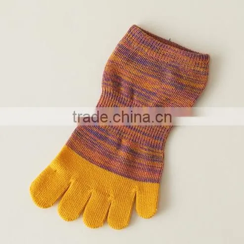 Japanese OEM Design High Quality Fashion Women Spring Summer Thick Cotton Knitting Ankle Toe Sock photo-3