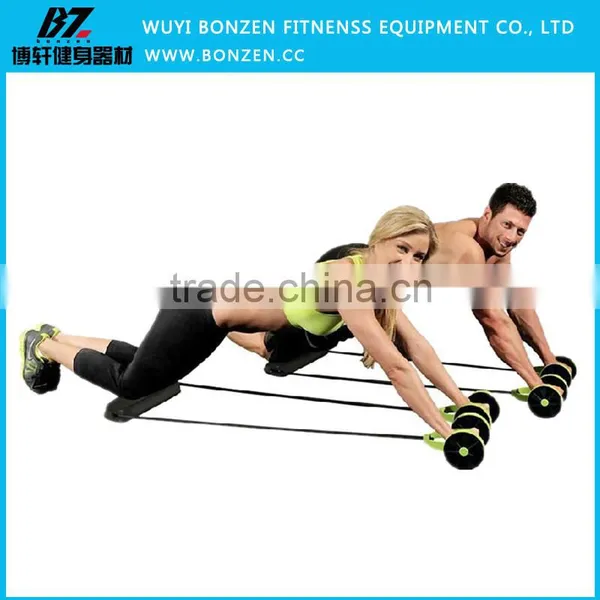 Newest Fitness Equipment Ab Wheel Ab Roller Pull Rope photo-2