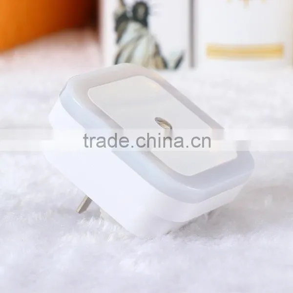 US EU AU Mini LED 0.5W Night Light Control Auto Sensor Baby Bedroom Lamp Square Four Color Led Light AC110-220V LED Night Light photo-5