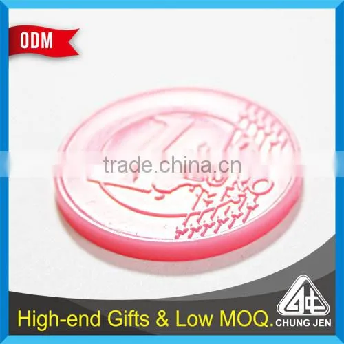 Wholesale Bulk Cheap Custom Euro Supermarket Trolley Cart Coin Plastic photo-5