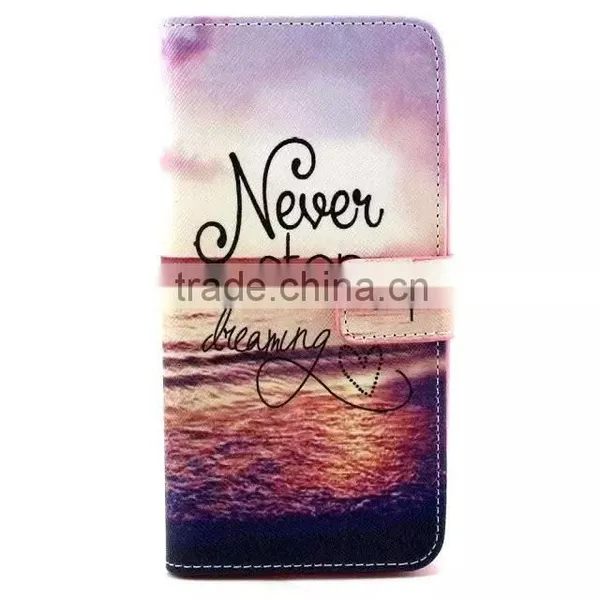 Color Print Slim Wallet Leather Case Cover For Asus Zenfone 5 photo-2