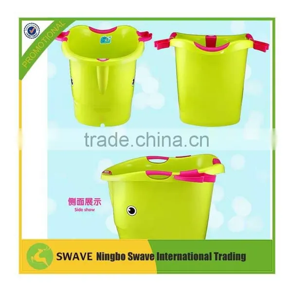2016 Hot Selling Big Fish DesignDeep Baby Bath Bucket, Big Plastic Baby Bath Barrel With Seat, Toddler Bath Tub With Seat P76560