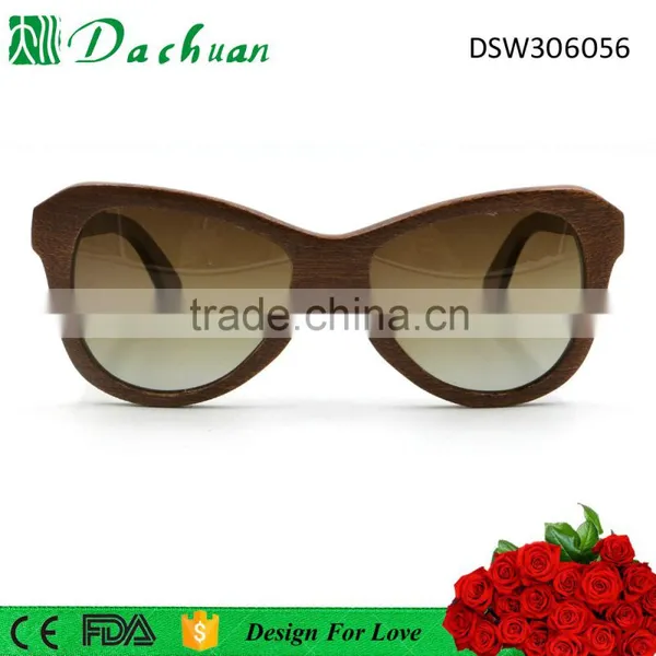 New Fashion Italy Design CE Polarized Custom Brand Wooden Sunglasses photo-2
