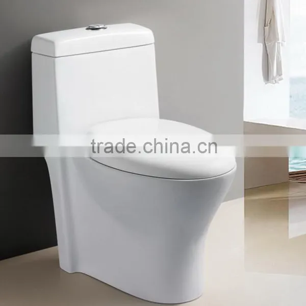 Siphonic One Piece Toilet With Top Button Single Flush photo-5