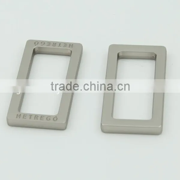 High Quality Wholesale Silver Metal Frame Tags Label Holer With Engraved Logo photo-3