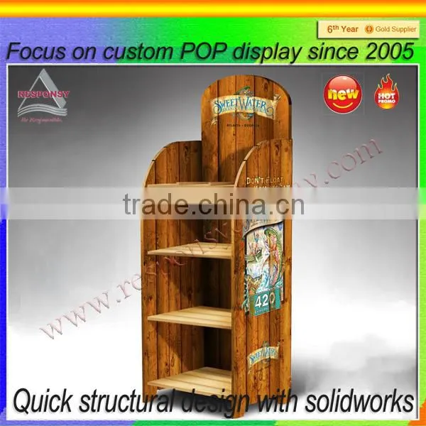 Heavy Duty Style Supermarket Rack Wood&metal Grocery Store Display Racks photo-6
