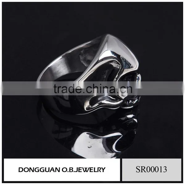 2016 New Skull Jewelry Ring 314 Stainless Steel Ring Without Stone photo-2