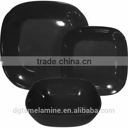 Rounded Square Melamine 12-Piece Dinnerware Set photo-2