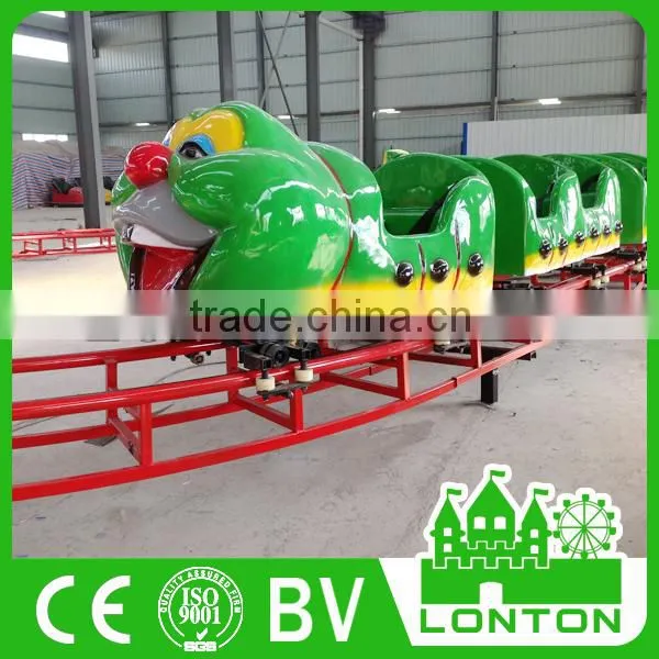 Used Roller Coaster Rides For Sale In China Children Caterpillar Train With Track photo-6