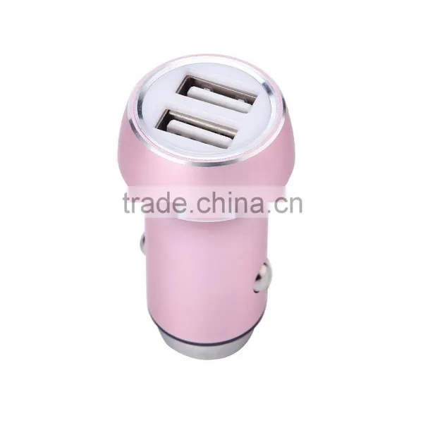 5V 2.4A Safty Mini Copper/Aluminum Usb Car Charger With Hammer photo-5