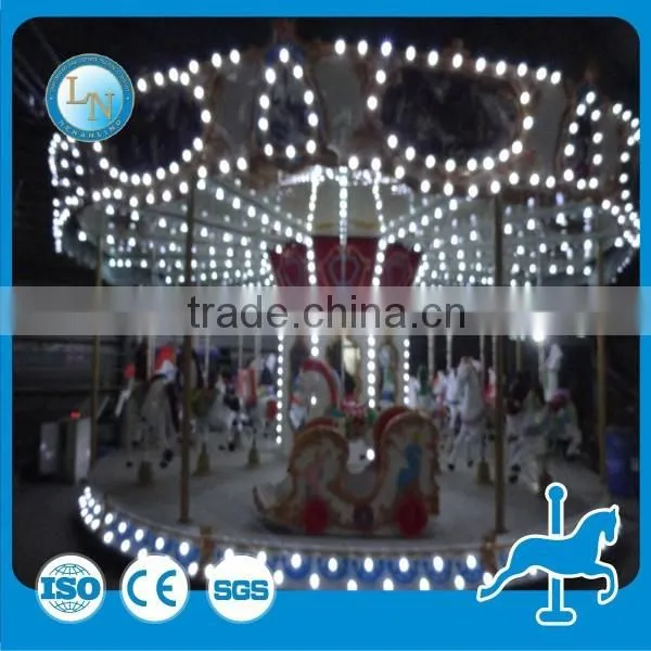 Europen Style! Lino Amusement Park Rides 72 Seats Luxury Merry go Round Carousel Rides for Sale photo-3