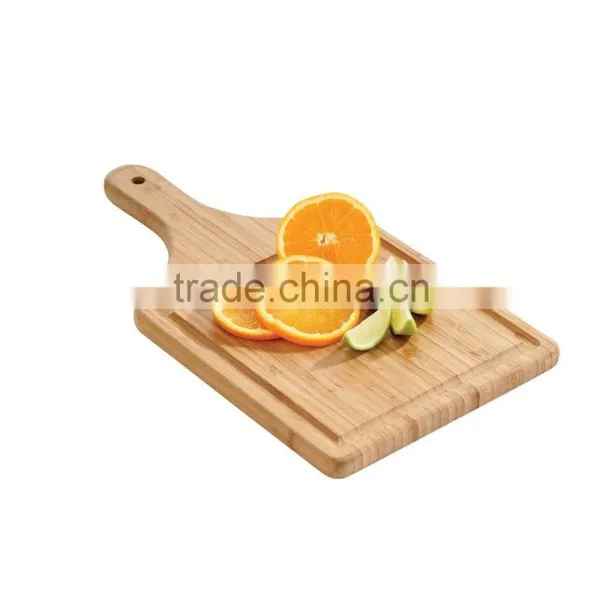 Bamboo Cutting Chopping Board Rectangle Paddle Round With Handle Kitchen Home photo-3