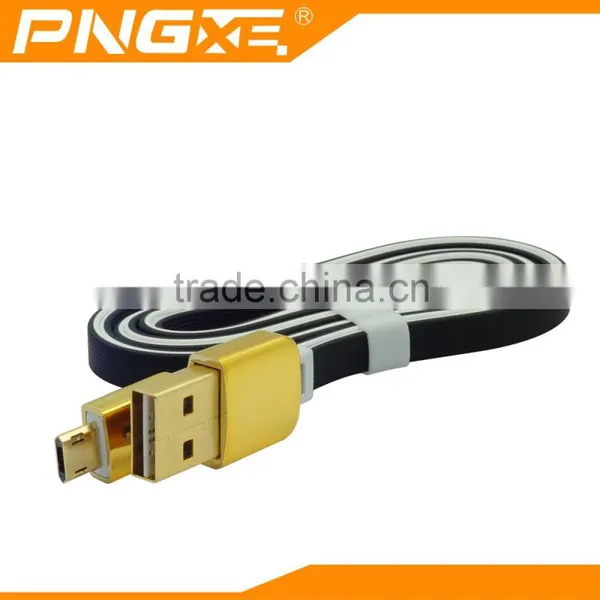PNGXE 2016 High Quality Flat Very Fast Charging Charger Twisted Pair Cable for Iphone and for Samsung photo-6