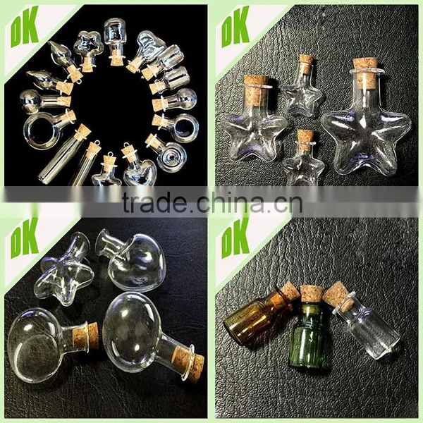 Factory Wholesale Arts Crafts Glass Vial@ 2ml With Cork Stopper Mini Amber Perfume Drift Votive Wishing Glass Bottle Wholesale photo-2