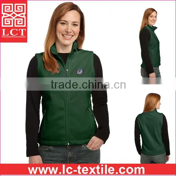Supply 2015 Best Selling 13-ounce 100% Filament Polyester Embroidered Fleece Vest Featuring Zip-close Pockets(LCTU0041) photo-2