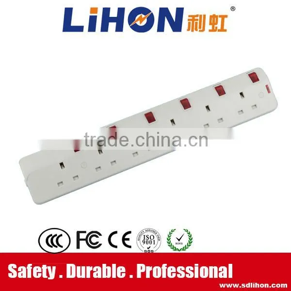 2500w ABS Shell 4 Way British Extension Socket photo-6