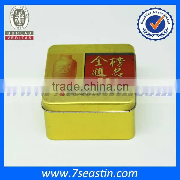 Hot Sale Rectangle Tea Tin Box& Portable Cigarette Tobacco Packaging Tin Can