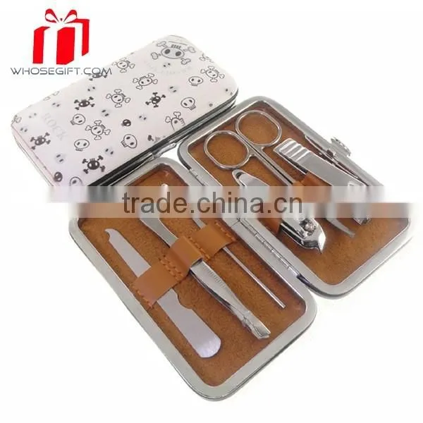 Luxurious 13pc Finger / Toe Nail Manicure Pedicure Tools Set / Kit In Pu Leather Box