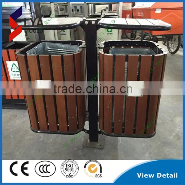 High Transparent Color Garden Trash Bin photo-4