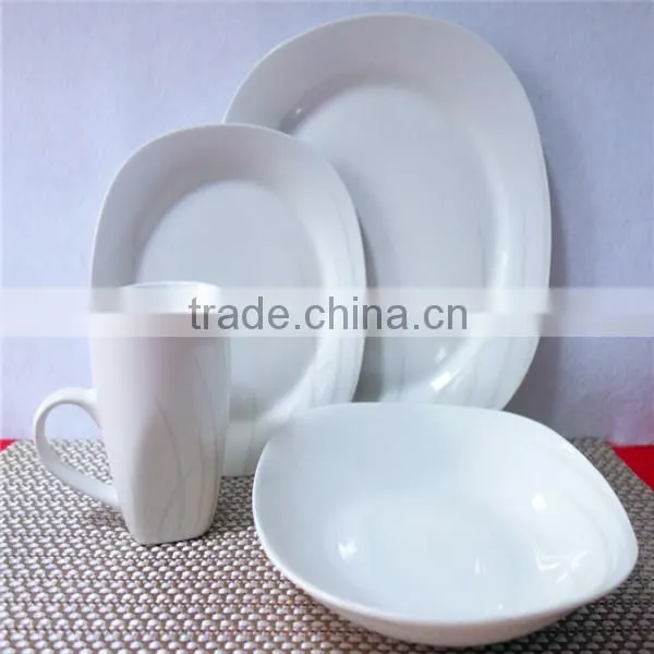 Elegance Fine Porcelain Dinner Set ,Square 16pcs Dinner Set , Porcelain Square 16pcs Dinner Set photo-4