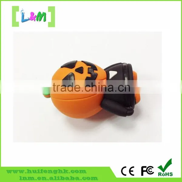 Hollaween Gift Custom Design Mr. Pumpkin 8gb Pvc Pen Drive photo-2