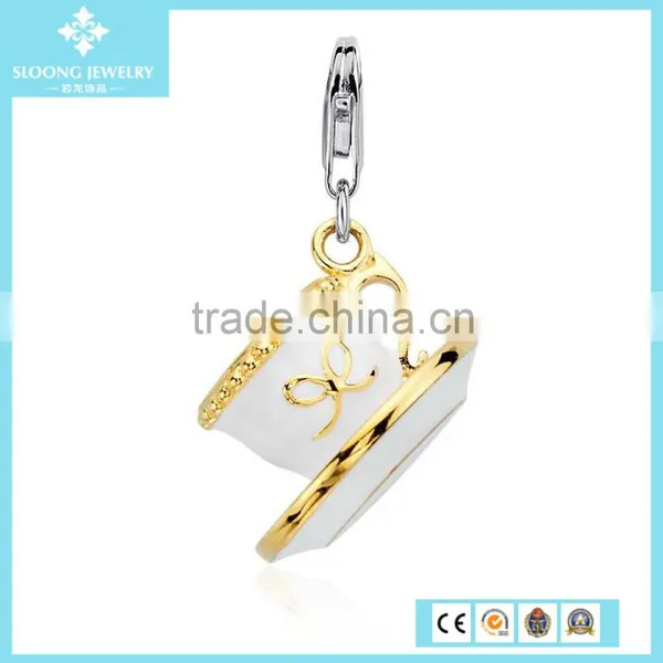 Wholesale Silver Jewellery Airplane Charm in Sterling Silver Popular Silver Jewelry photo-3