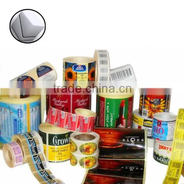 packaging black self-adhesive label