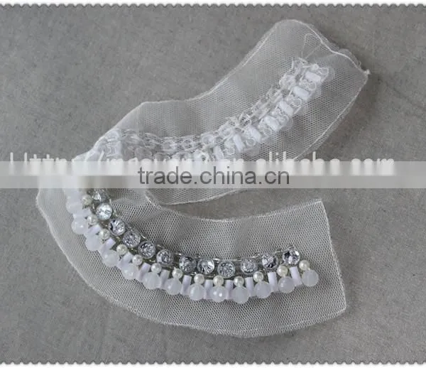 Latest Design Crystal Rhinestone Beaded Collars, Handmade Elegant Rehinestone Beaded Necklace photo-4