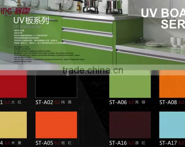 High Glossy Solid Color uv Mdf uv Particle Board photo-4