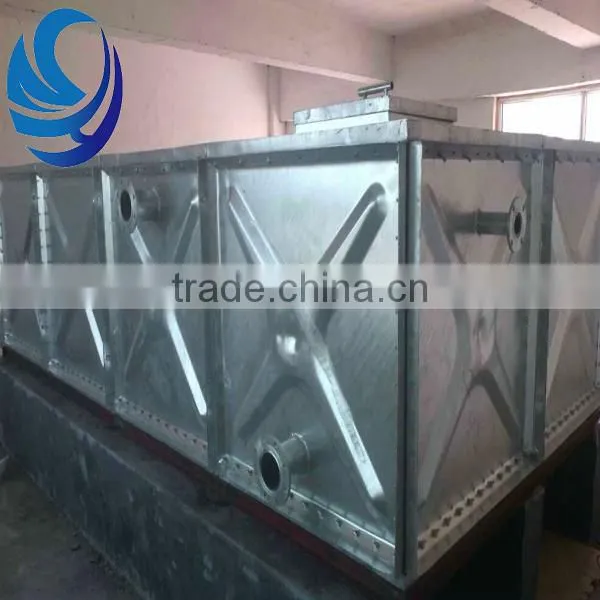 Hot Dip Galvanized Pressed Steel Water Tank Storage Water Tanks With Anti-corrosion From Kinds of Liquid