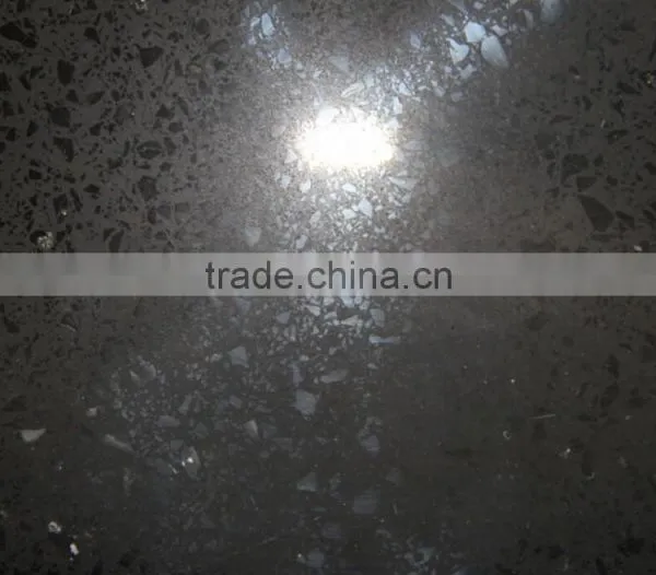Supplier Cheaper Black Sparkle Quartz Stone Countertop photo-2