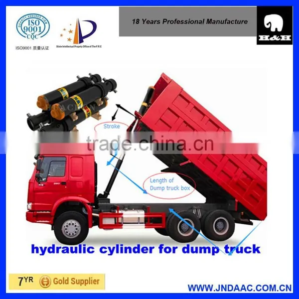 Professional Hot Sale Hydraulic Telescopic Cylinder for Dump Truck photo-5