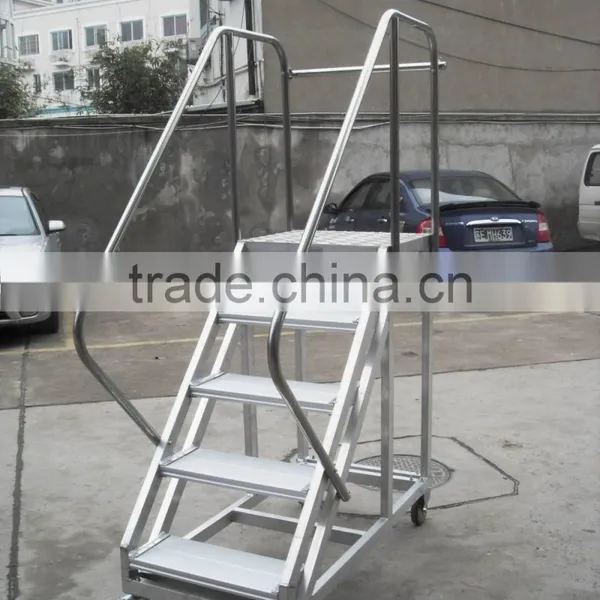 Self-Leveling Adjustable Height Mobile Work Platforms in Aluminum Material photo-2