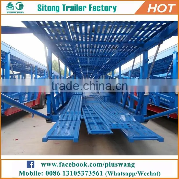 China Manufacture 6/8 Units Suvs Car Carrier Trailer Vehicle Transport Semi Trailer for Sale photo-4