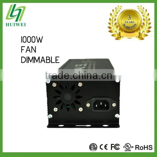 Hydroponic Light Ballast 1000W Dimmable With Cooling Fan HID Ballast photo-2