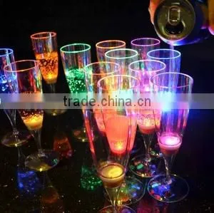 Costom Led Glass 150ml Liquid Active Decorative LED Champagne Glass Glow Cup for Club photo-3