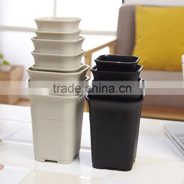Plastic Tall Fleshiness Square Flower Pot photo-2