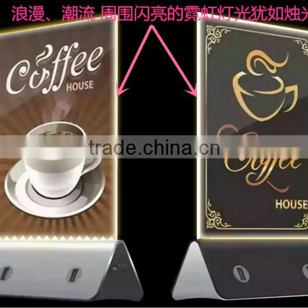 Desktop Private Mode Mobile Power Bank Neon Photo Album Multi-functional Power Bank Factory Direct photo-3