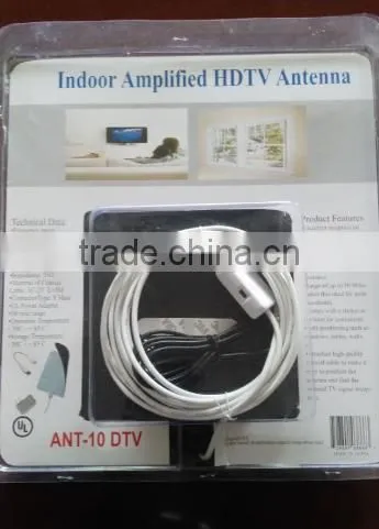 Factory Cheap Amplified Digital Indoor TV Antenna, 50miles Range ATSC TV Antenna, Wholesale Indoor TV Antenna High Gain UHF photo-5