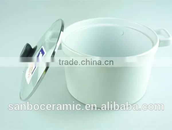 Friendly Round Porcelain Tureen, White Ceramic Soup Tureen With Lid,double Ear Tureens photo-3