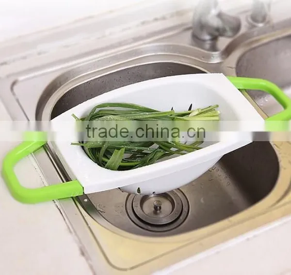 Wholesale Stock Kitchen Vegetable&Fruit Plastic Drain Basket Draining Rack photo-2