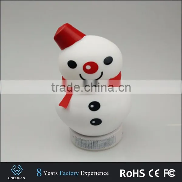 2017 New Wireless Snowman Shape Bluetooth Speaker With Color Changing Mood Light photo-2