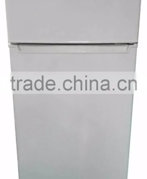 210L Solar Powered Household Double-door DC Compressor Upright Fridge photo-2