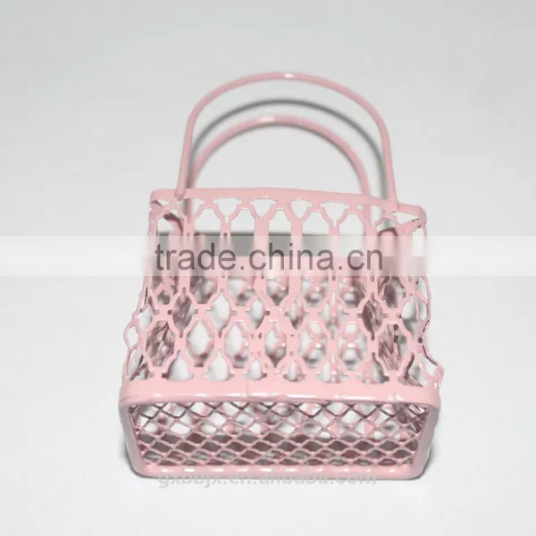 Small Metal Wire Handbag Basket photo-5