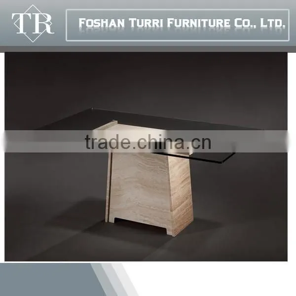 Elegant Design White Travertine Console Table photo-5