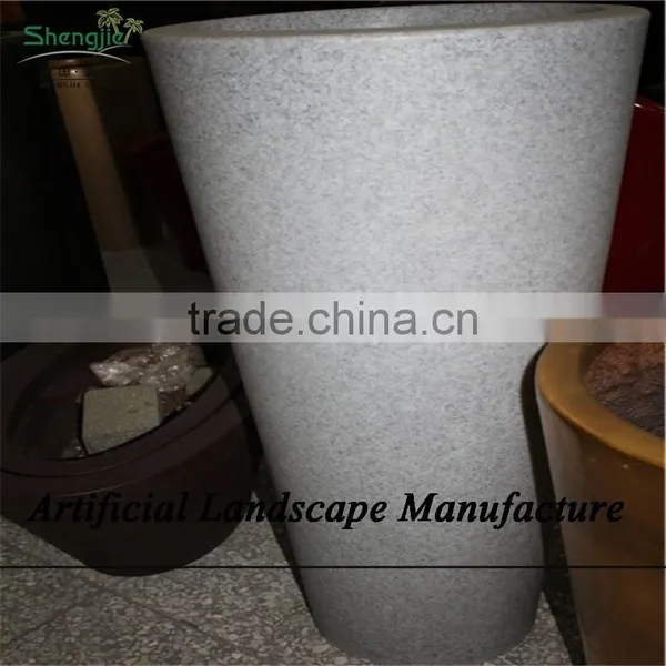 SJZJN 2642 Large Outdoor Planter Large Fiberglass Planter Modern Outdoor Planter photo-4