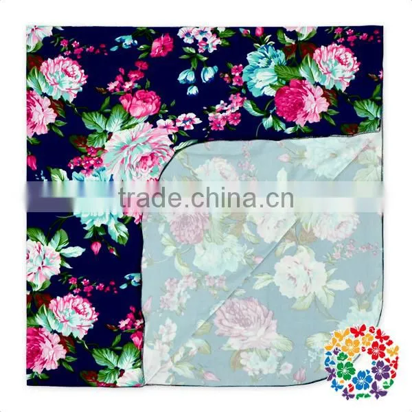 Summer Mint Floral Soft Swaddle Baby Blanket photo-2